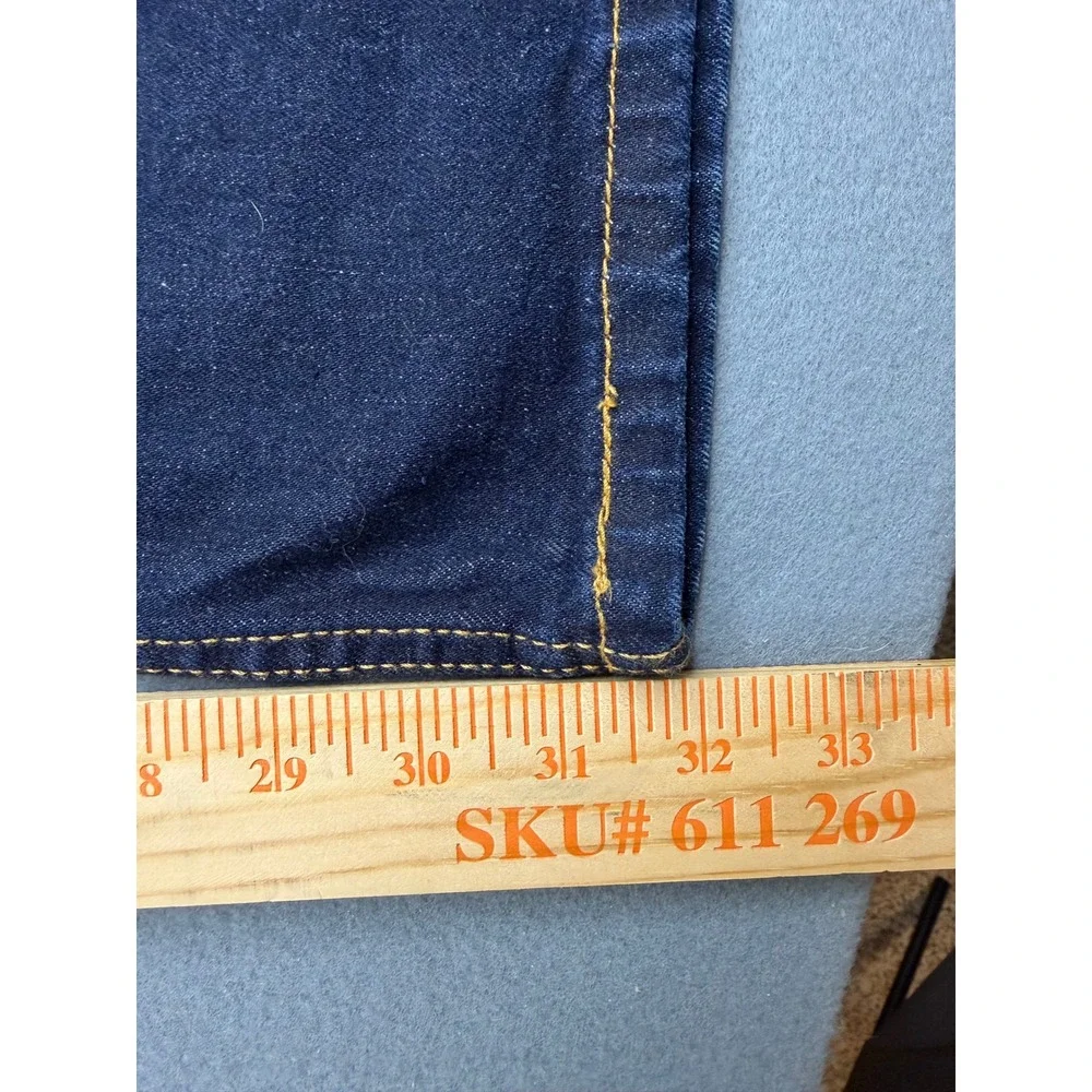 Levi's 550 Relaxed Fit Jeans Mens 48x32 Dark Blue Big & Tall Stretch Tapered Leg